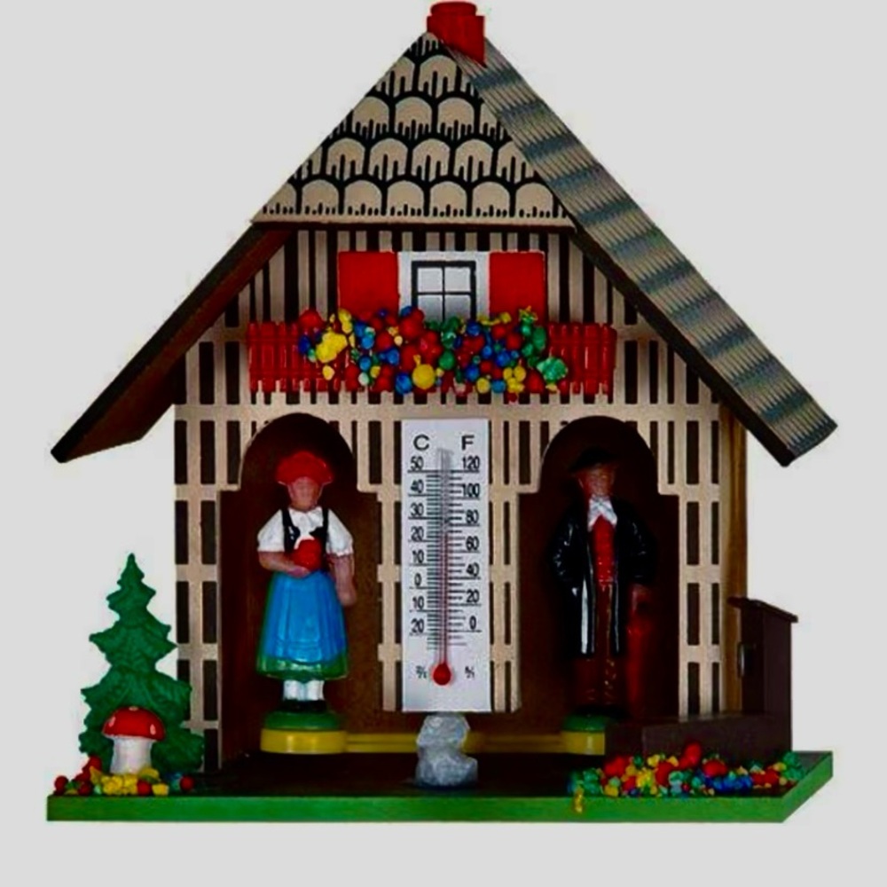 Vintage German Black Forest Weather House - Picture 8 of 8